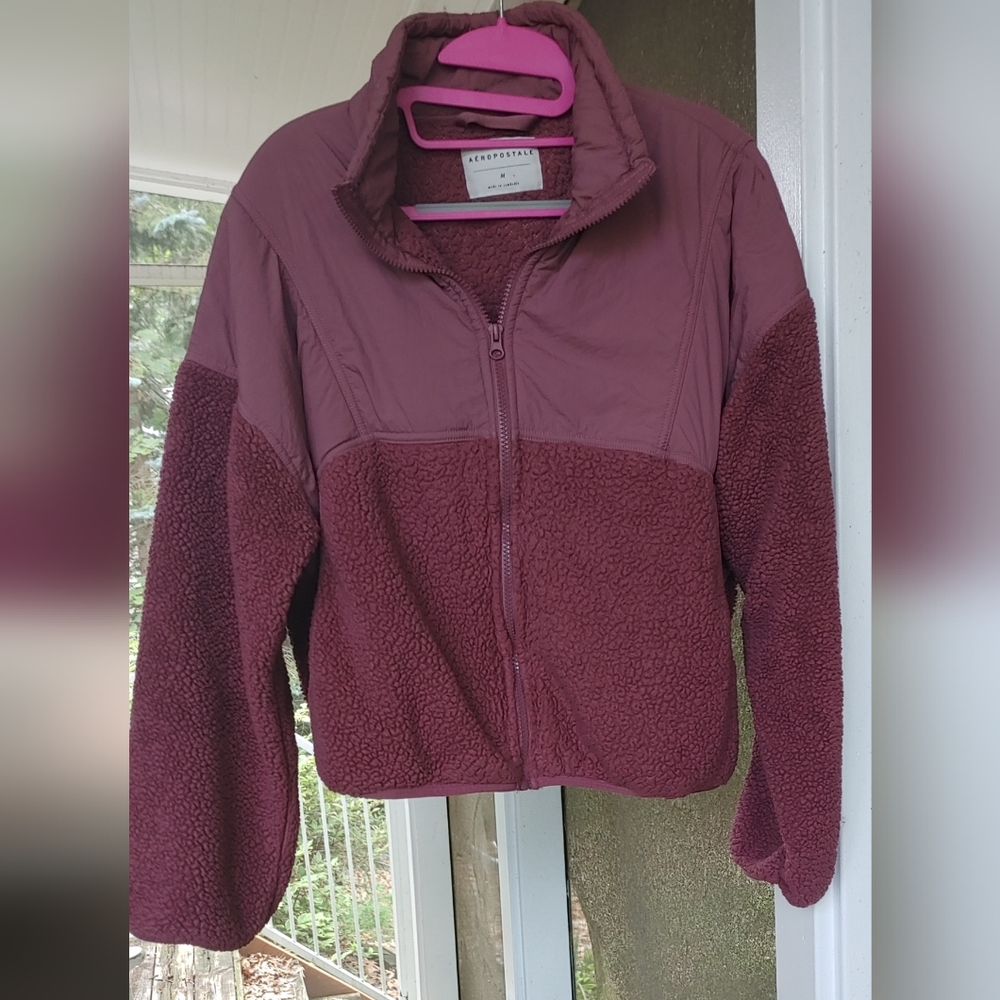 Aeropostale brand Teddy jacket. Size Medium